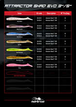 Laden Sie das Bild in den Galerie-Viewer, Attractor Shad Evo 3" and 5" by Revenge X